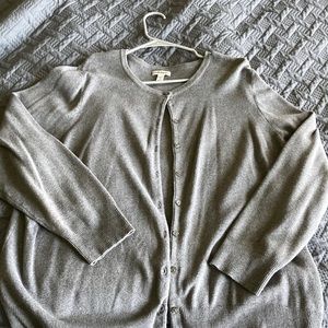 Gray cardigan